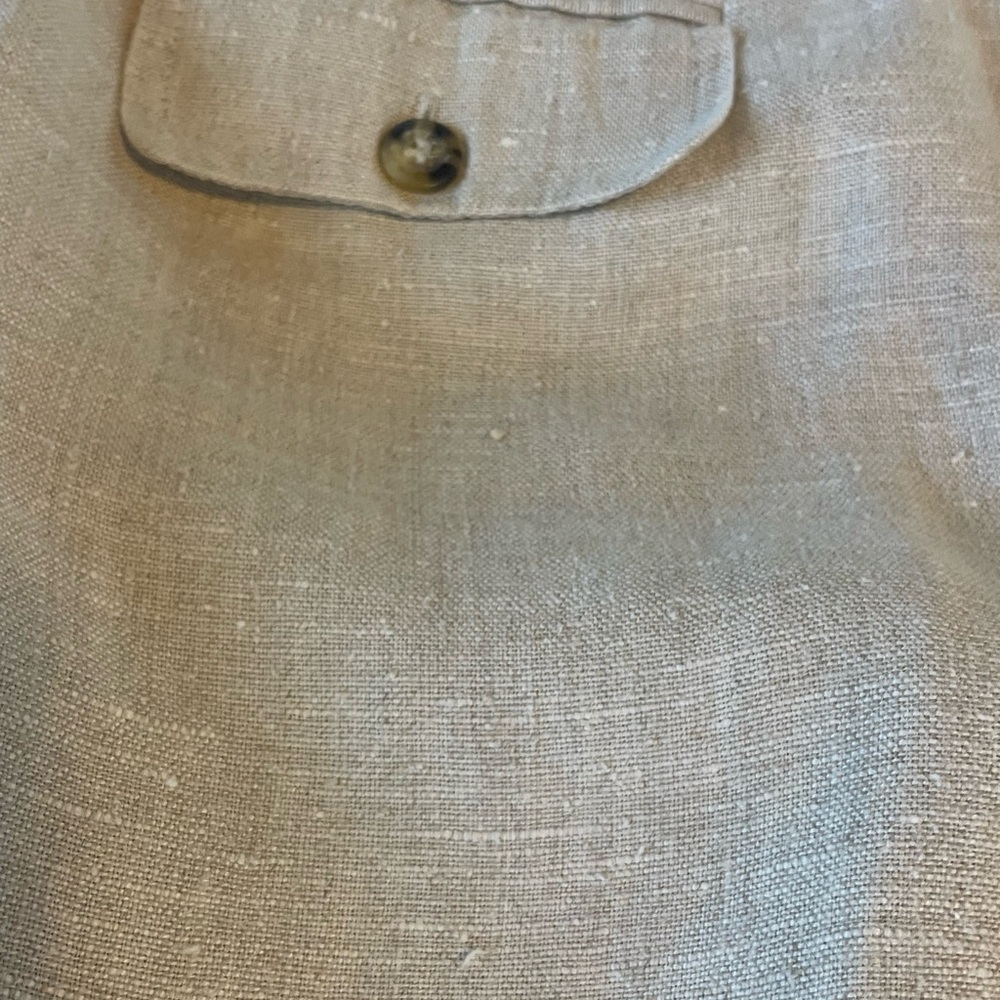 💯 LINEN Ladies Tan Pants - Picture 7 of 9